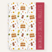 Muster für benutzerdefinierte Kegelgarnhaken Notizblock (Vorderseite)