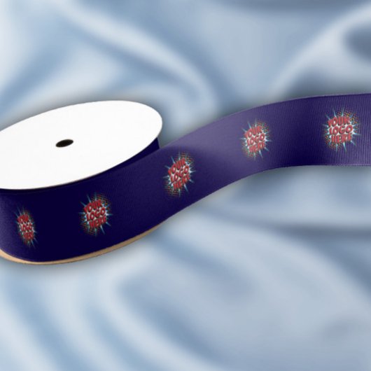 Muster für benutzerdefinierte Logos Blau-Werbeakti Ripsband