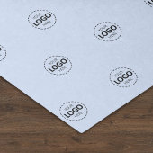 Muster für benutzerdefinierte Logos Blauer Werbefi Seidenpapier