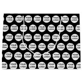 Muster für benutzerdefinierte Logos Große Geschenktüte (Vorderseite)