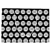 Muster für benutzerdefinierte Logos Große Geschenktüte (Rückseite)