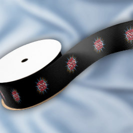 Muster für benutzerdefinierte Logos Schwarze Werbu Ripsband