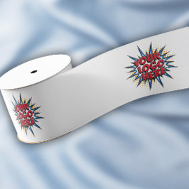 Muster für benutzerdefinierte Logos Weiße Werbeakt Ripsband