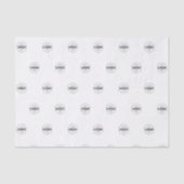 Muster für benutzerdefinierte Logos Weiße Werbung Seidenpapier (Vorderseite)