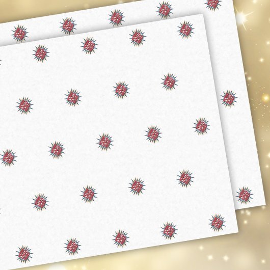 Muster für benutzerdefinierte Logos Weiße Werbung Seidenpapier