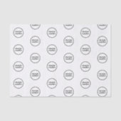 Muster für benutzerdefinierte Markenbezeichnungen Seidenpapier (Vorderseite)