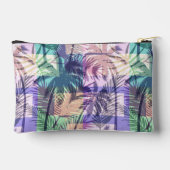 Muster für benutzerdefinierte Monogram Palm Trees Zubehörtasche (Rückseite)