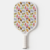 Muster für benutzerdefinierte Monogramm-Eiskrempel Pickleball Schläger (Rückseite)