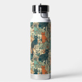 Muster für benutzerdefinierte Monogramm-Katzen Trinkflasche (Links)