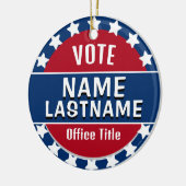 Muster für benutzerdefinierte politische Wahlen Keramik Ornament (Links)