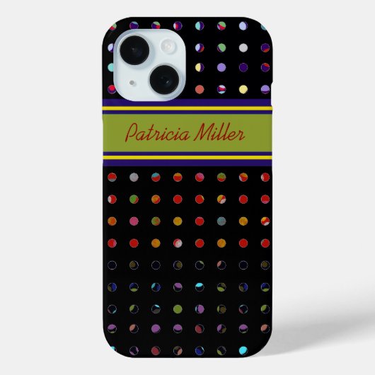 Muster für benutzerdefinierte Polka-Dots Case-Mate iPhone Hülle (Rückseite)