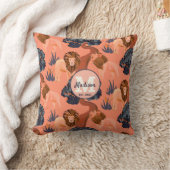 Muster für benutzerdefinierte rosa, orangefarbene  kissen (Decke)