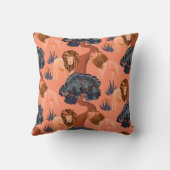 Muster für benutzerdefinierte rosa, orangefarbene  kissen (Rückseite)