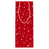 Muster für benutzerdefinierte Rot- und Weißsteine Geschenktüte Für Weinflaschen (Rückseite)