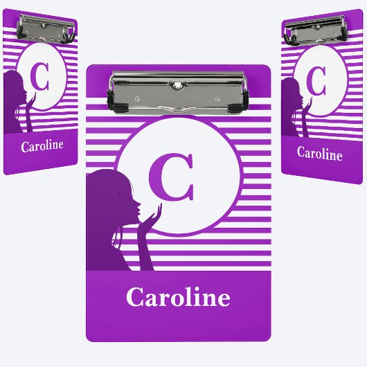 Muster für benutzerdefinierte Streifen | Modern mo Mini Klemmbrett