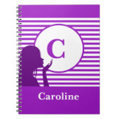 Muster für benutzerdefinierte Streifen | Modern mo Notizblock (Vorderseite)