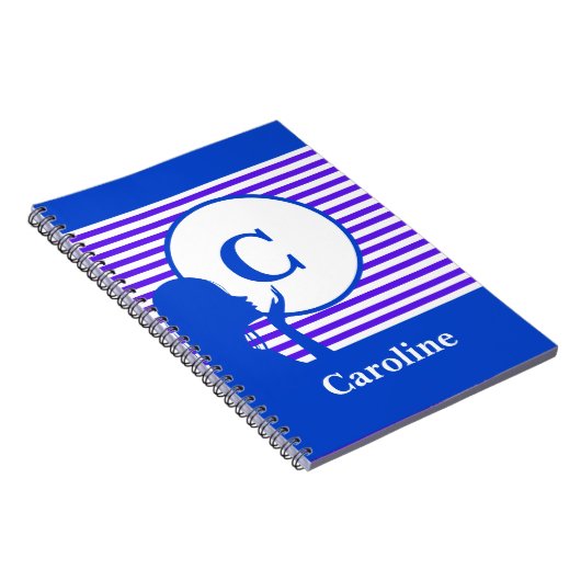 Muster für benutzerdefinierte Streifen | Modern mo Notizblock (Rechte Seite)