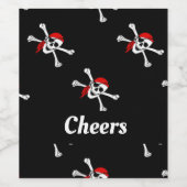 Muster für benutzerdefinierte Textnachbildungen Weinetikett (Einzelnes Label)