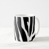 Muster für benutzerdefinierte Zebra-Druckstreifen Kaffeetasse (VorderseiteRechts)