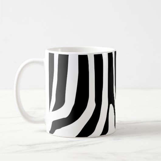 Muster für benutzerdefinierte Zebra-Druckstreifen Kaffeetasse (Links)
