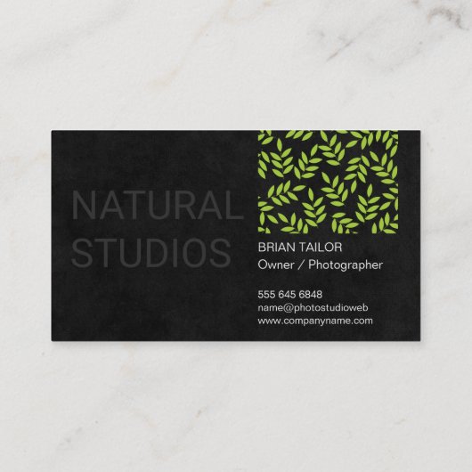 Muster für berufliche Blätter Visitenkarte (Rückseite)