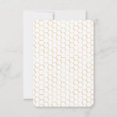 Muster für Bienen und Golden Honeycomb UAWG 2 RSVP Karte (Rückseite)