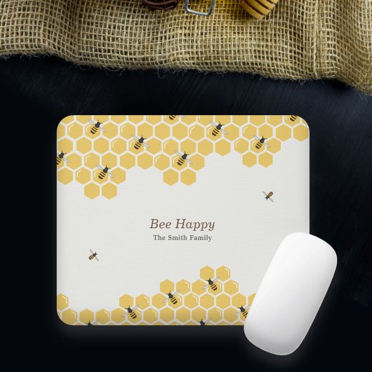 Muster für Bienen und Honeycomb Mousepad