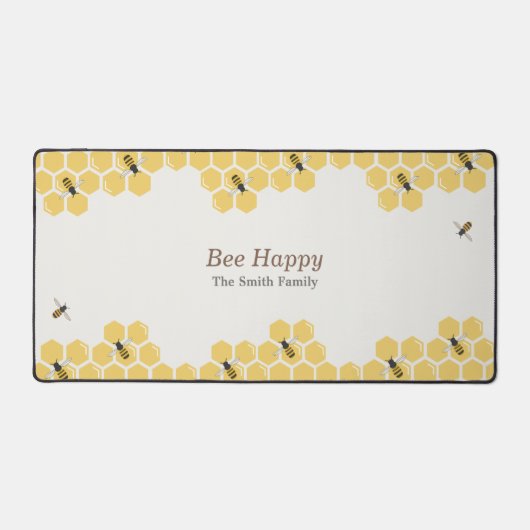 Muster für Bienen und Honeycomb Schreibtischunterlage (Vorderseite)