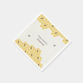 Muster für Bienen und Honeycomb Serviette (Ecke)
