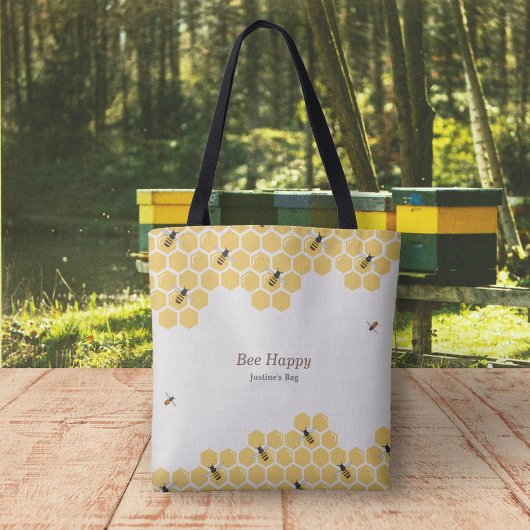 Muster für Bienen und Honeycomb Tasche