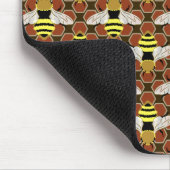 Muster für Bienen und Honigwaben Mousepad (Ecke)