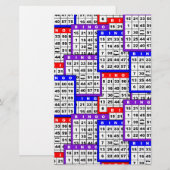 Muster für Bingokarten (Vorne/Hinten)