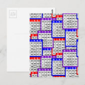 Muster für Bingokarten Postkarte (Vorne/Hinten)