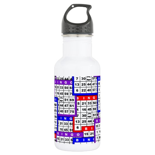 Muster für Bingokarten Trinkflasche (Vorderseite)