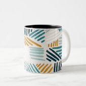 Muster für Bio Abstrakte Elemente Zweifarbige Tasse (VorderseiteRechts)