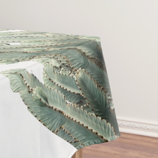 Muster für blassgrüne Pflanze Tischdecke (Beispiel)