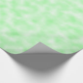 Muster für blassgrüne und weiße Abstrakte Wolken Geschenkpapier (Ecke)