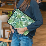 Muster für Blätter für den benutzerdefinierten Spa Laptopschutzhülle<br><div class="desc">Schöne zeitgenössische Meeresfauna aquamarin blau,  türkisblau,  Kalkgrün und weiß tropische Palmenfronten Muster. Mit Raum zum Anpassen oder Personalisieren mit Namen,  Monogramm oder Initialen Ihrer Wahl. Verziertes,  trendiges,  modernes und skurriles Hipster Design für die künstlerische Mode oder die künstlerische Mode-Diva,  angesagte Trendsetter,  Vintage Retro-Aquarellmalerei oder abstrakter Motivliebhaber.</div>