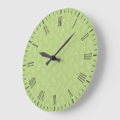 Muster für Blätter Große Wanduhr (Winkel)