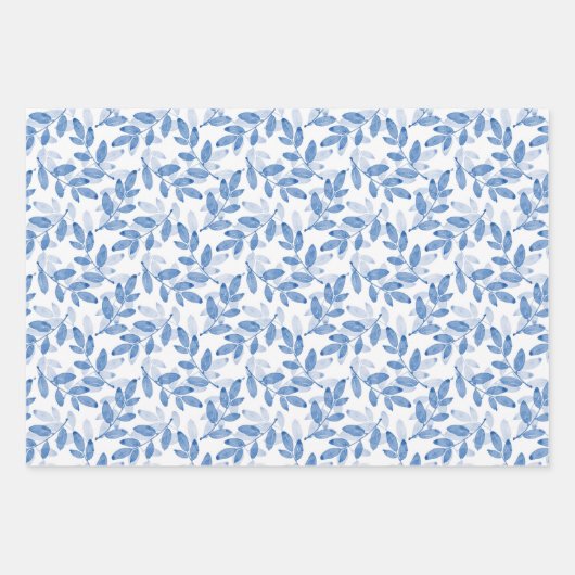 Muster für Blätter mit blauem Lagen (Vorderseite 3)