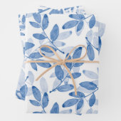 Muster für Blätter mit blauem Lagen (Beispiel)