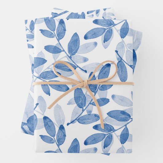 Muster für Blätter mit blauem Lagen (Beispiel)