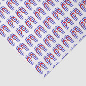 Muster für blau gestreifte Flip Flops Seidenpapier (Ausschnitt)