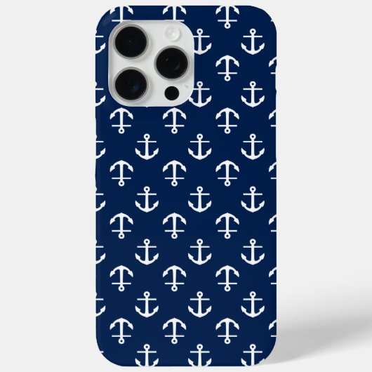 Muster für blaue Anker Case-Mate iPhone Hülle (Rückseite)