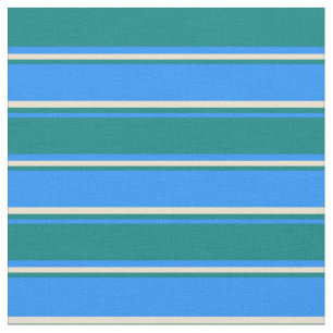 Muster für blaue, Aquamarine und beige Linien/Stre Stoff