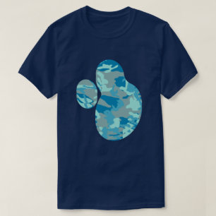 Muster für blaue Camouflage Paint Platsch v2 T-Shirt