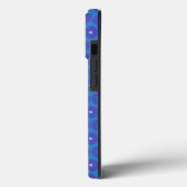 Muster für blaue Festplatten auf einem Case-Mate iPhone Hülle (Rückseite / Links)