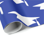 Muster für blaue Graduierungsklammern für Navy - A Geschenkpapier (Rolleneckpunkt)