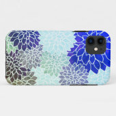 Muster für blaue Lila grüne Blume Case-Mate iPhone Hülle (Rückseite (Horizontal))