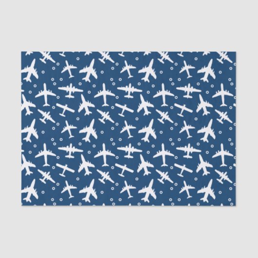 Muster für blaue Luftfahrt Seidenpapier (Vorderseite)